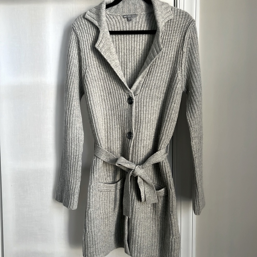 James Perse Belted Sweater Coat